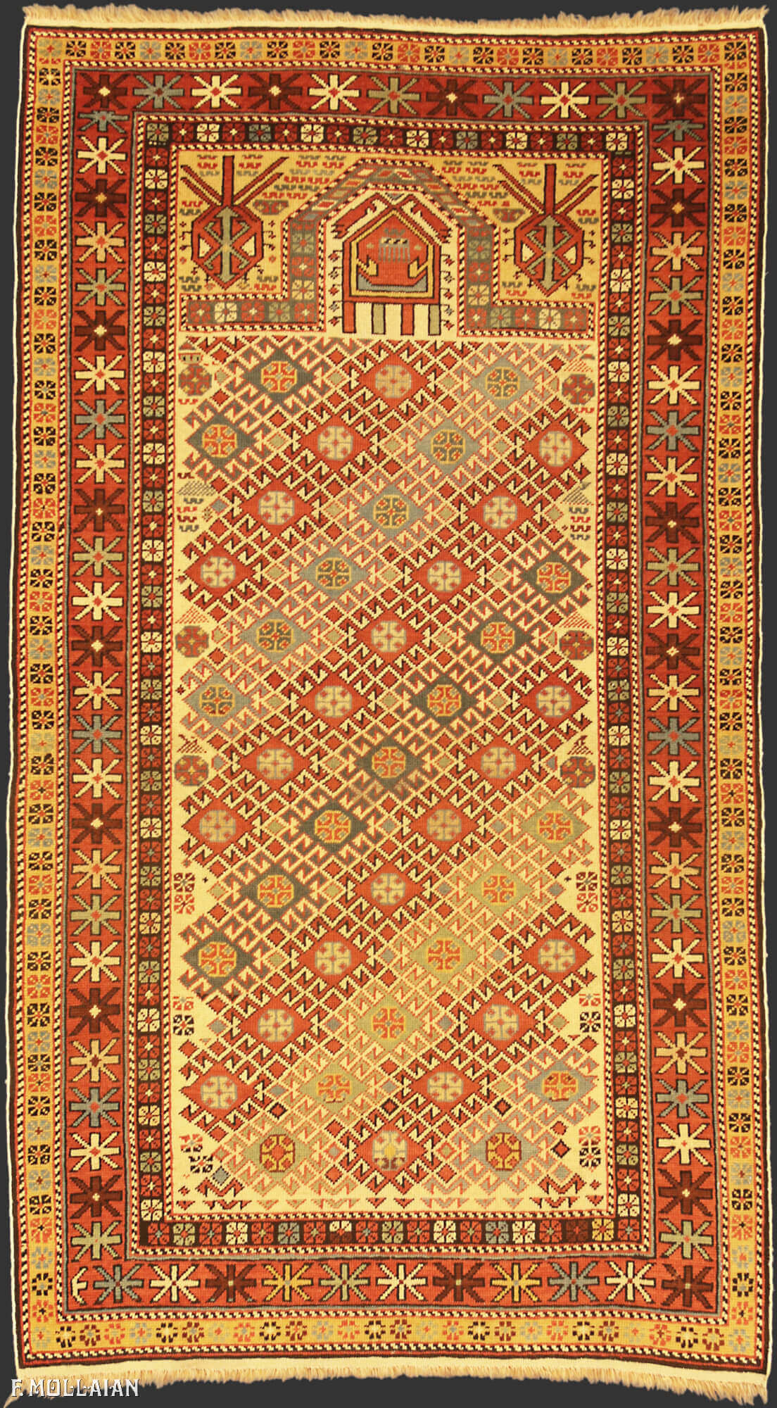 Antique Caucasian Daghestan Rug n°:42340682